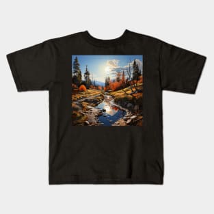 California Autumn Art Kids T-Shirt